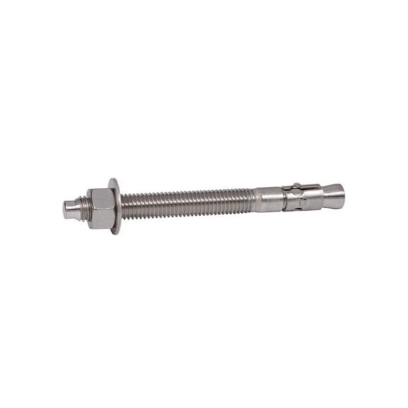 CONFAST 3/8” x 2-3/4” 316 Stainless Steel Wedge Anchor – Concrete Fastener Bolt, - Picture 1 of 5